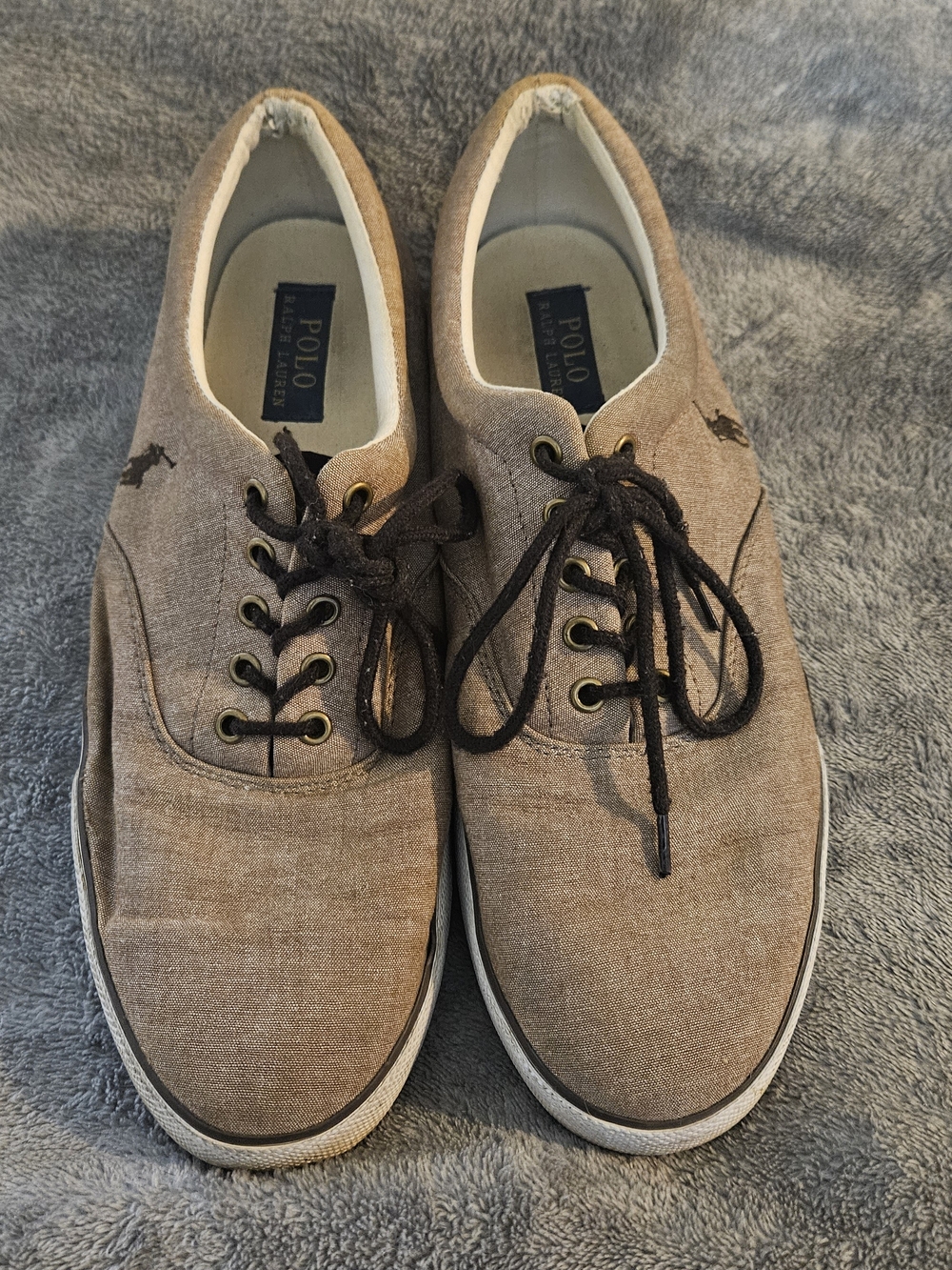 Polo Ralph Lauren Forestmont II Shoes Mens 13D Brown Casual Sneakers
